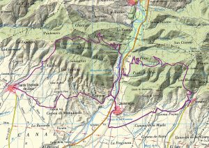 Ruta circular doble entre Santa Engracia, Javierregay y Somanés